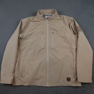 Cannae Softshell Jacket Mens 2XL Beige Full Zip Tactical Outdoor Windbreaker